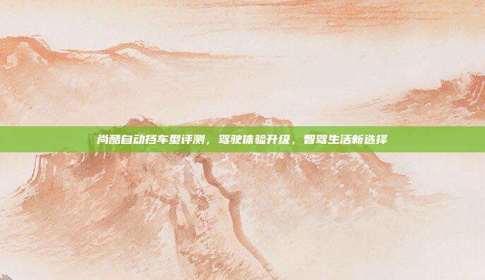 尚酷自动挡车型评测,驾驶体验升级,智驾生活新选择