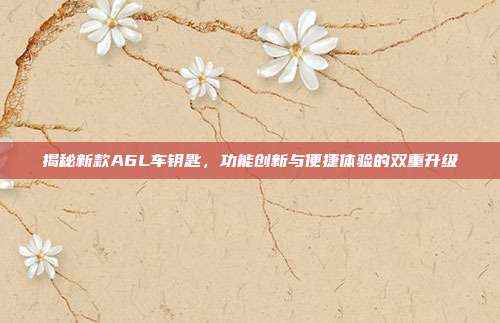 揭秘新款A6L车钥匙,功能创新与便捷体验的双重升级