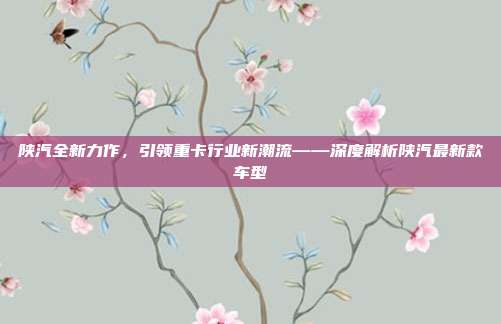 陕汽全新力作，引领重卡行业新潮流——深度解析陕汽最新款车型