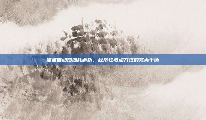 思迪自动挡油耗解析,经济性与动力性的完美平衡