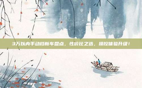 3万以内手动档新车盘点,性价比之选,操控体验升级!