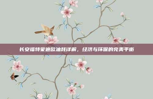 长安福特蒙迪欧油耗详解,经济与环保的完美平衡