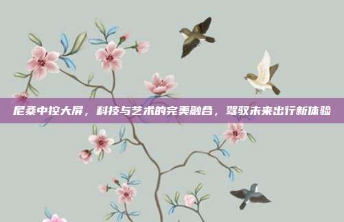 尼桑中控大屏,科技与艺术的完美融合,驾驭未来出行新体验