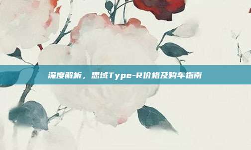 深度解析，思域Type-R价格及购车指南