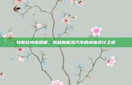 特斯拉内饰拆解,揭秘新能源汽车的内饰设计之道