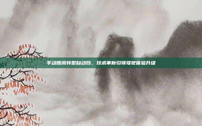 手动雅阁转型自动挡，技术革新引领驾驶体验升级