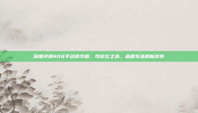 深度评测408手动豪华版,性价比之选,品质生活的新伙伴