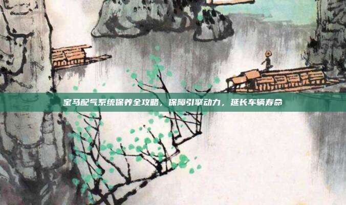 宝马配气系统保养全攻略,保障引擎动力,延长车辆寿命