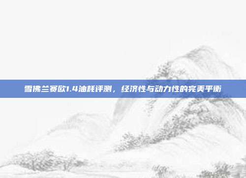 雪佛兰赛欧1.4油耗评测，经济性与动力性的完美平衡