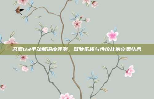 名爵G3手动版深度评测,驾驶乐趣与性价比的完美结合