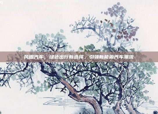 风田汽车,绿色出行新选择,引领新能源汽车潮流