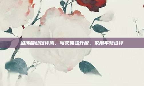 哈佛自动挡评测,驾驶体验升级,家用车新选择