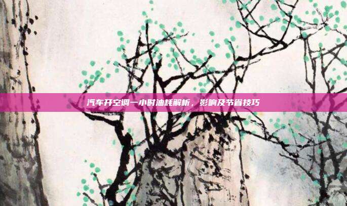 汽车开空调一小时油耗解析，影响及节省技巧
