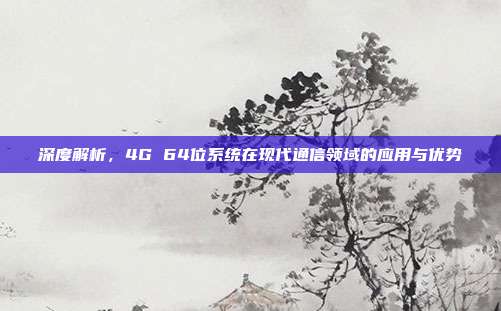 深度解析，4G 64位系统在现代通信领域的应用与优势