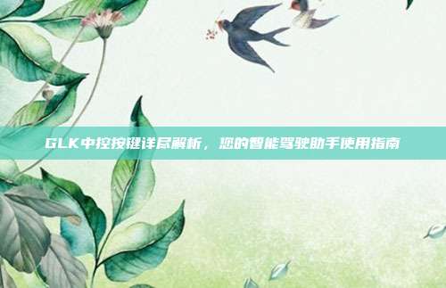 GLK中控按键详尽解析，您的智能驾驶助手使用指南