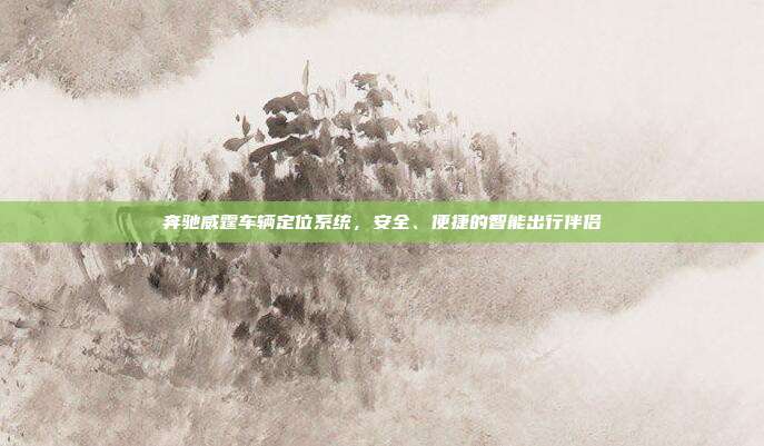 奔驰威霆车辆定位系统，安全、便捷的智能出行伴侣