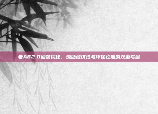 老A62.8油耗揭秘，燃油经济性与环保性能的双重考量