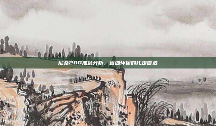 尼桑200油耗分析，省油环保的代步首选