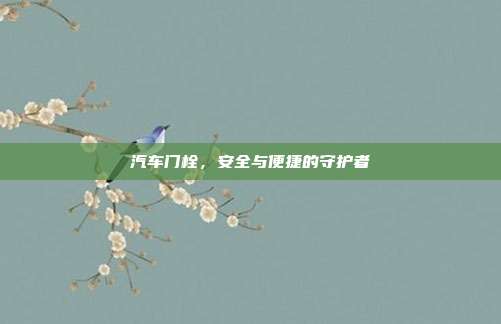 汽车门栓，安全与便捷的守护者