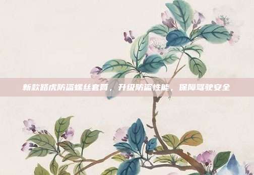 新款路虎防盗螺丝套筒，升级防盗性能，保障驾驶安全