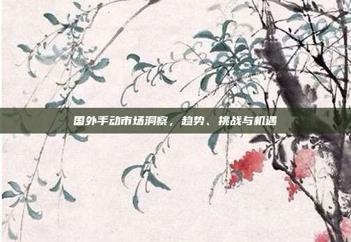 国外手动市场洞察，趋势、挑战与机遇