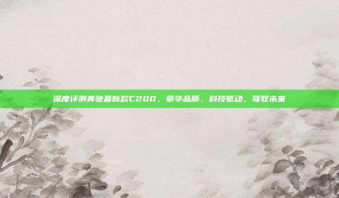 深度评测奔驰最新款C200，豪华品质，科技驱动，驾驭未来