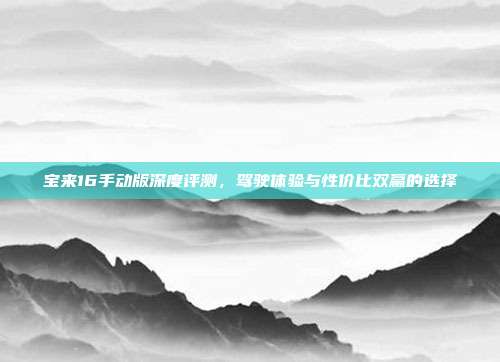 宝来16手动版深度评测，驾驶体验与性价比双赢的选择