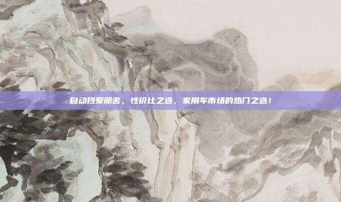 自动挡爱丽舍，性价比之选，家用车市场的热门之选！