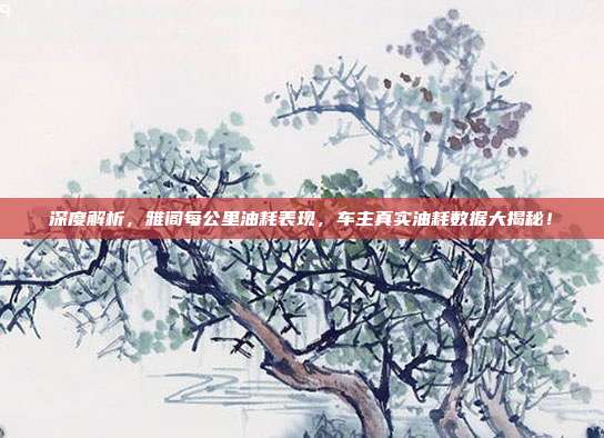 深度解析，雅阁每公里油耗表现，车主真实油耗数据大揭秘！