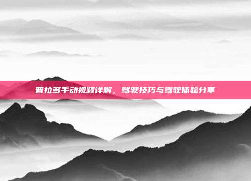 普拉多手动视频详解，驾驶技巧与驾驶体验分享