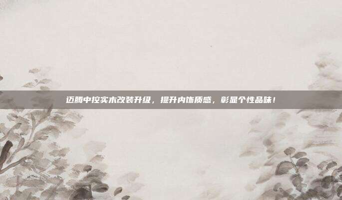 迈腾中控实木改装升级，提升内饰质感，彰显个性品味！