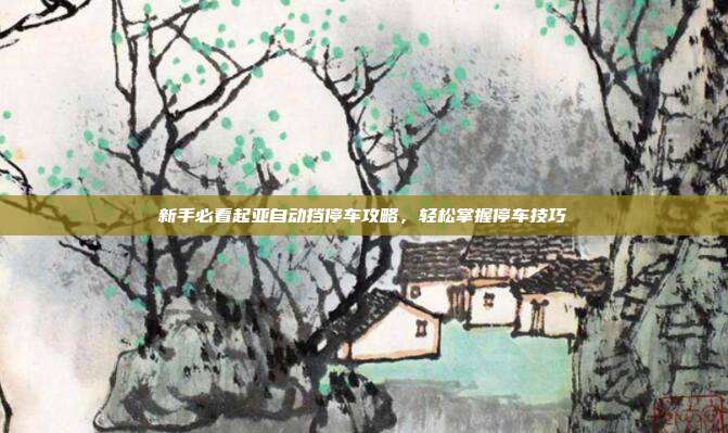 新手必看起亚自动挡停车攻略，轻松掌握停车技巧
