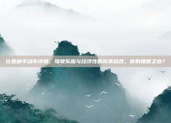 比亚迪手动车评测，驾驶乐趣与经济性的完美结合，你的理想之选？