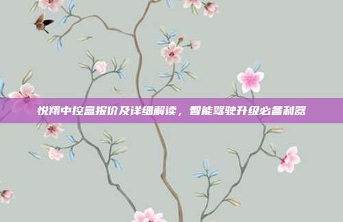 悦翔中控盒报价及详细解读，智能驾驶升级必备利器