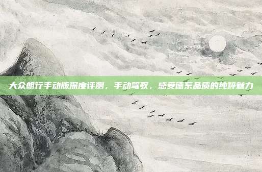 大众朗行手动版深度评测，手动驾驭，感受德系品质的纯粹魅力