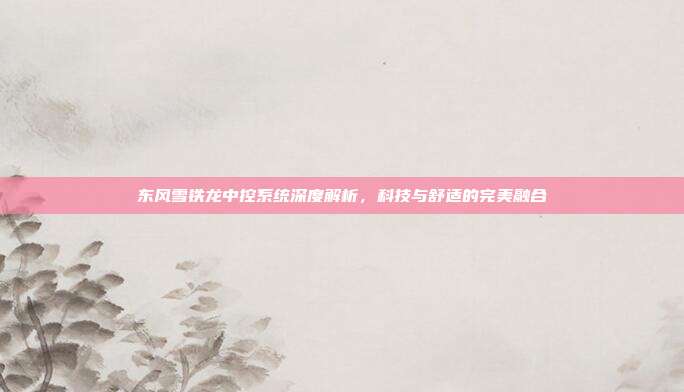 东风雪铁龙中控系统深度解析，科技与舒适的完美融合