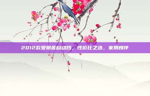 2012款爱丽舍自动挡,性价比之选,家用良伴