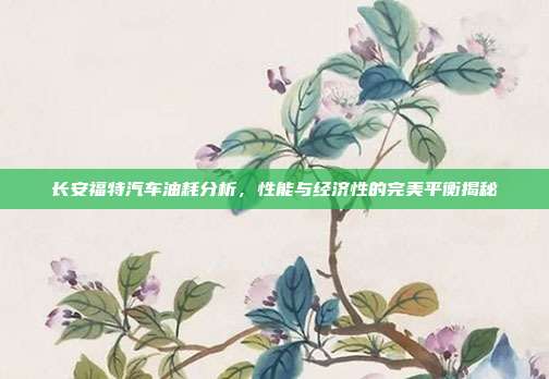 长安福特汽车油耗分析，性能与经济性的完美平衡揭秘
