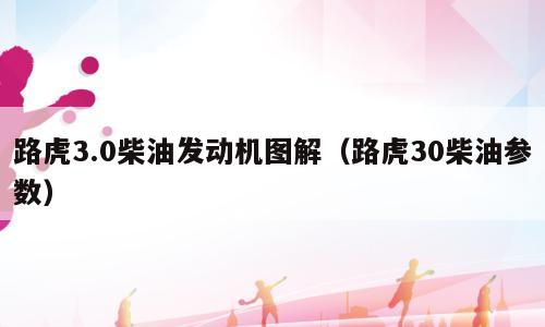 路虎3.0柴油发动机图解（路虎30柴油参数）