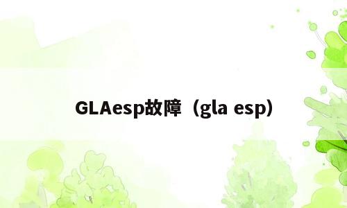 GLAesp故障（gla esp）