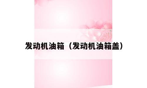 发动机油箱（发动机油箱盖）