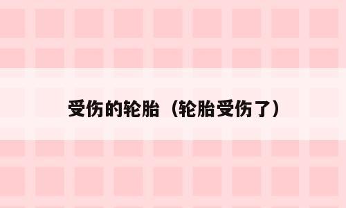 受伤的轮胎（轮胎受伤了）