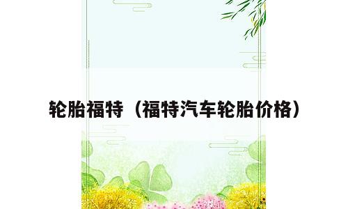 轮胎福特（福特汽车轮胎价格）